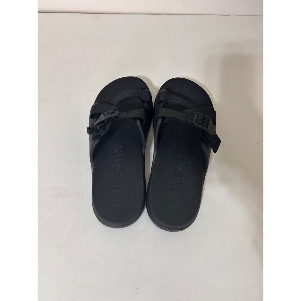 Chaco Chillos Sandals Women's Size 8 Thong Flip Flops Black Slides - Picture 7 of 8
